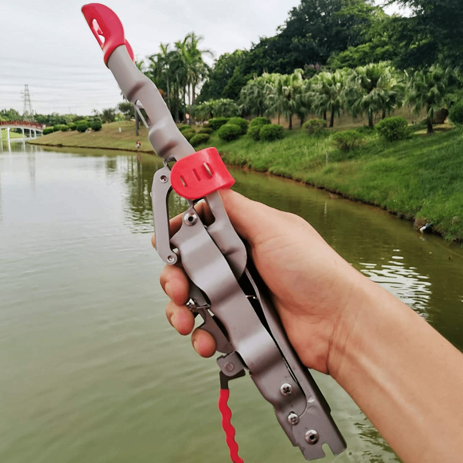 Sea Pole Fishing Rod Holder Automatic Double Spring Support Simple Throwing  Pole Turret Pole Fishing Pole Pole Ground Spring