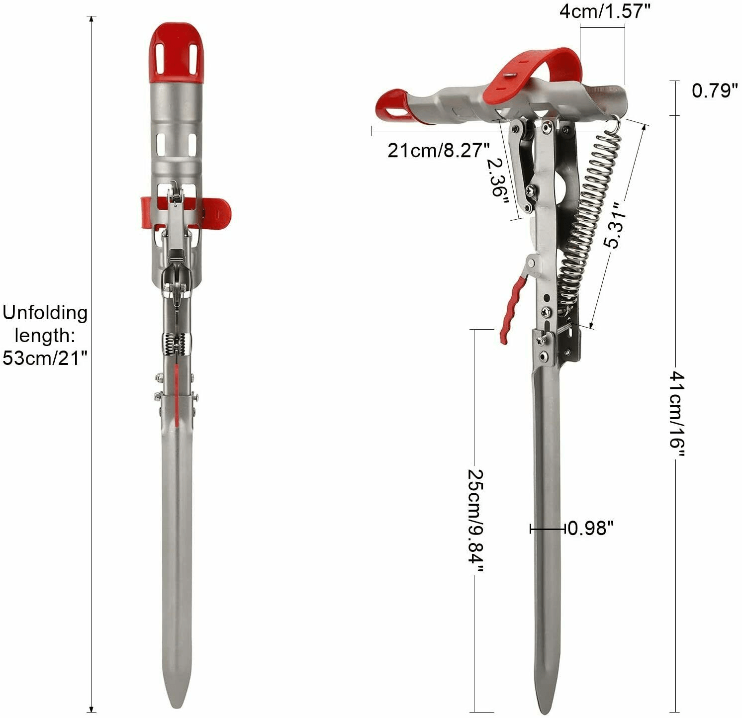 Feeling】Outdoor Automatic Double Spring Fishing Rod Holder Rod Stand  Adjustable Sensitivity[KK231020]